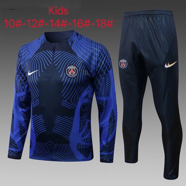 Kinder Trainings-Sweatshirt PSG 2023 Blau 2